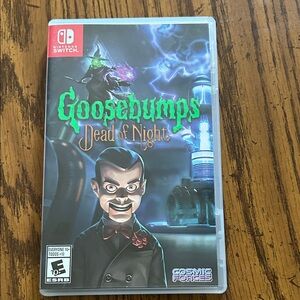 Nintendo Goosebumps Dead of Night - Black and Blue Art